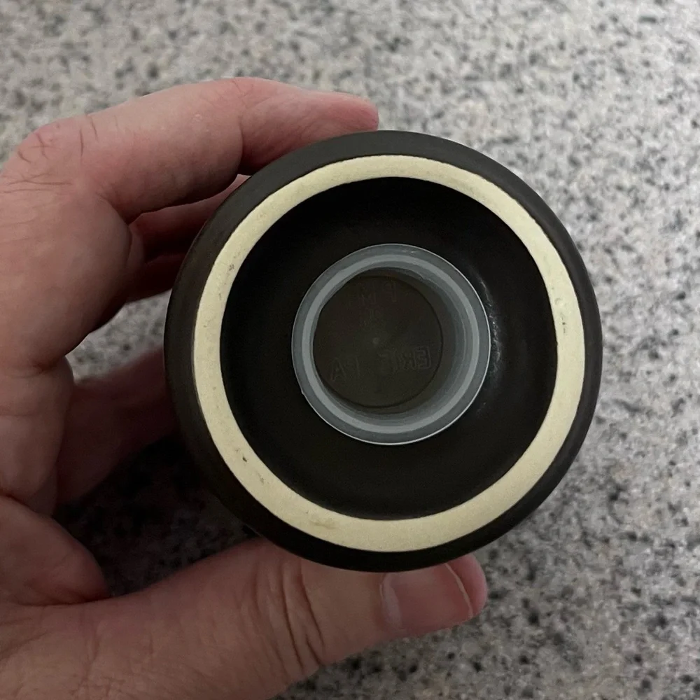 Pfaltzgraff Midnight Sun Pattern Matte Black Salt Shaker - Picture 4 of 5